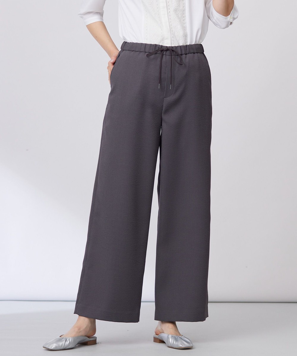 【オンワード】 J.PRESS LADIES>パンツ 【洗える】エアロツイルストライプ イージーパンツ スレート 7 レディース 【オンワード】 J.PRESS LADIES>パンツ 【洗える】エアロツイルストライプ イージーパンツ スレート 7 レディース
