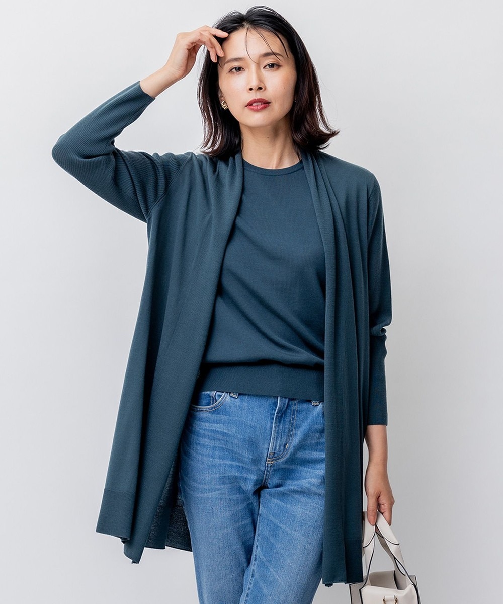 【オンワード】 23区 S(小さいサイズ)>トップス 【洗える】サステナブルウール ショールカラー カーディガン グリーン 32 レディース 【オンワード】 23区 S(小さいサイズ)>トップス 【洗える】サステナブルウール ショールカラー カーディガン グリーン 32 レディース
