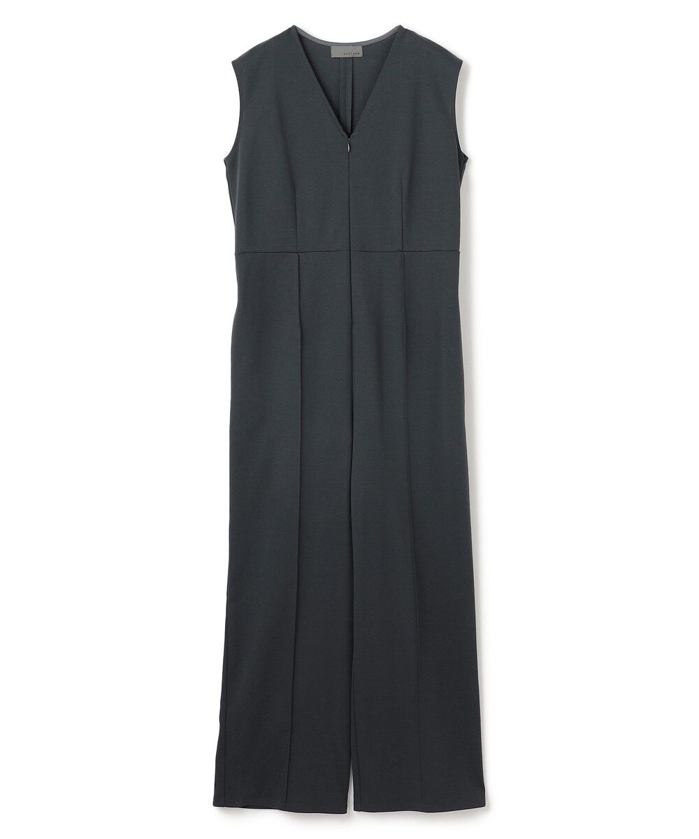 【オンワード】 uncrave>オールインワン・サロペット 【UVカット・接触冷感・マシンウォッシャブル】ダブルフェイスジャージー オールインワン スレート 0 レディース