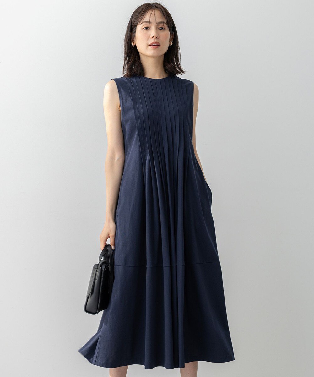 【オンワード】 組曲>ワンピース サマージャージタック ワンピース ネイビー 3 レディース 【オンワード】 組曲>ワンピース サマージャージタック ワンピース ネイビー 3 レディース