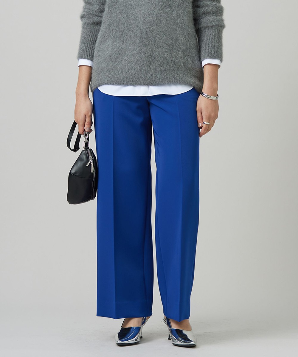 【オンワード】 ICB>パンツ 【洗える】 Peツイルダウンファブリック ワイドパンツ ロイヤルブルー 2 レディース 【オンワード】 ICB>パンツ 【洗える】 Peツイルダウンファブリック ワイドパンツ ロイヤルブルー 2 レディース