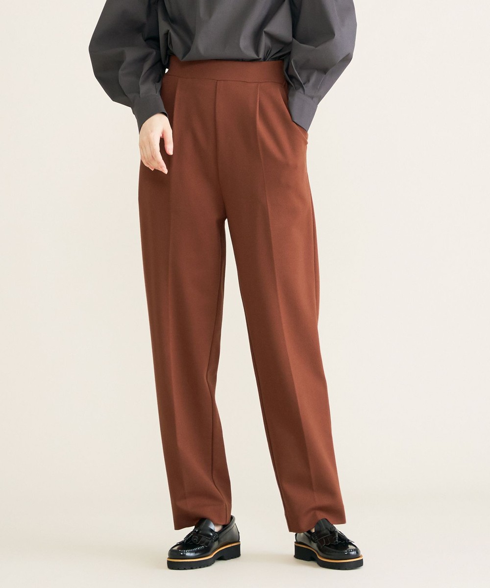 【オンワード】 SHARE PARK LADIES>パンツ 【洗える】ポンチテーパードパンツ カーキ 0 レディース 【送料無料】