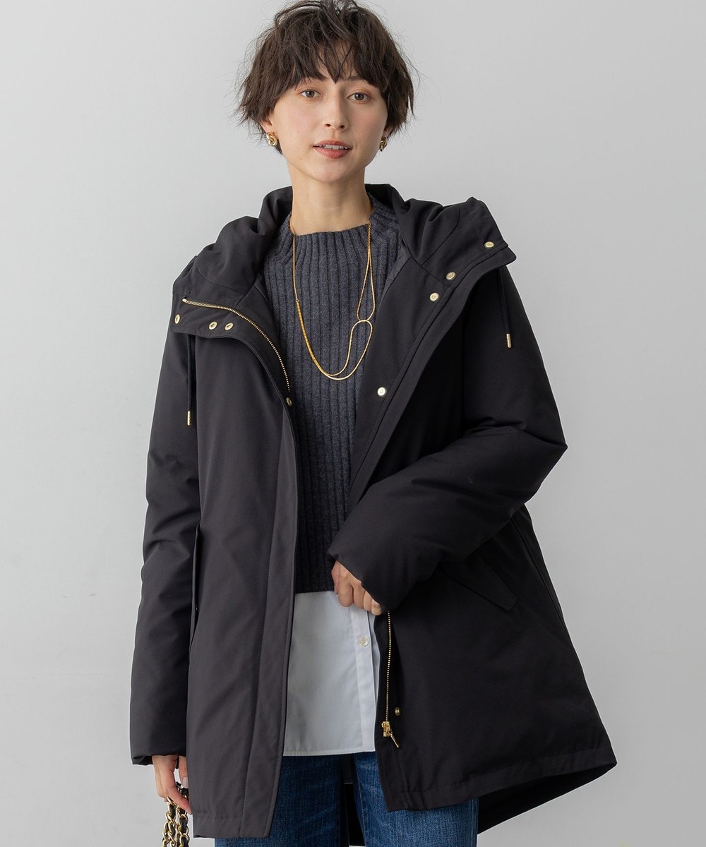 【オンワード】 23区 S(小さいサイズ)>ジャケット/アウター 【一部店舗限定/撥水加工】ミリタリー フーデット ダウンコート ブラック 32 レディース 【オンワード】 23区 S(小さいサイズ)>ジャケット/アウター 【一部店舗限定/撥水加工】ミリタリー フーデット ダウンコート ブラック 32 レディース