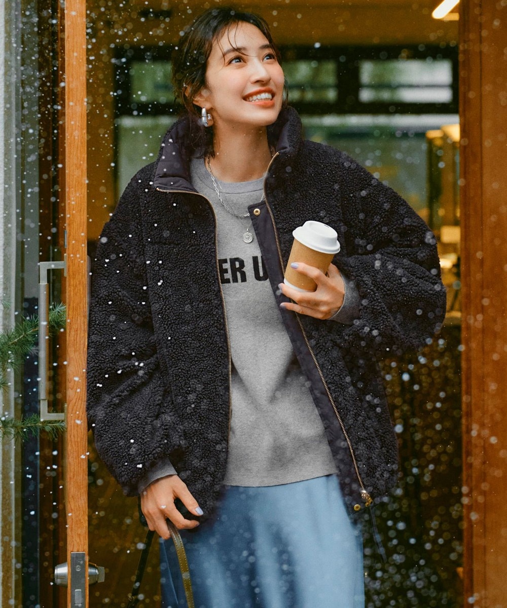 【オンワード】 UNFILO>ジャケット/アウター 【TAION×UNFILO】リバーシブルボアダウン チャコール M レディース 【オンワード】 UNFILO>ジャケット/アウター 【TAION×UNFILO】リバーシブルボアダウン チャコール M レディース