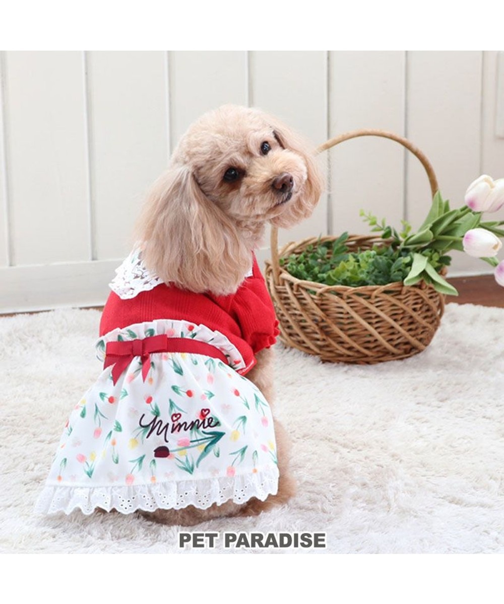 20%OFF！PET PARADISE>ペットグッズ 犬の服 犬 ディズニー ミニーマウス ワンピース 【小型犬】 チューリップ - ＤＳＳ