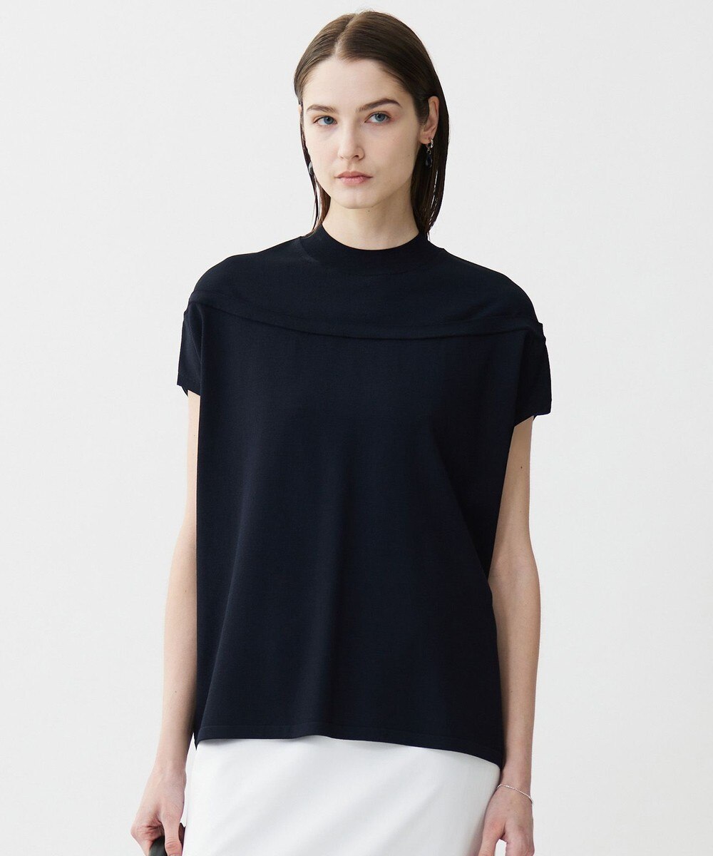 【オンワード】 ICB L(大きいサイズ)>トップス 【接触冷感・UVケア・洗える】 VIS/NYハイゲージ モックネックプルオーバー ネイビー L レディース 【オンワード】 ICB L(大きいサイズ)>トップス 【接触冷感・UVケア・洗える】 VIS/NYハイゲージ モックネックプルオーバー ネイビー L レディース