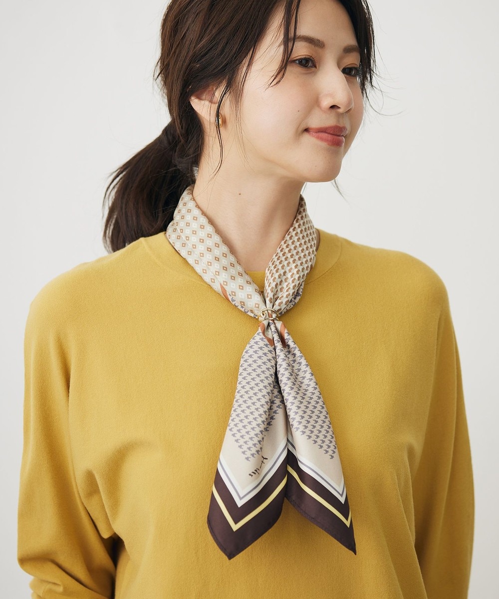 【オンワード】 J.PRESS LADIES>ファッション雑貨 【洗える】houndstooth スクエア スカーフ ブラウン F レディース 【オンワード】 J.PRESS LADIES>ファッション雑貨 【洗える】houndstooth スクエア スカーフ ブラウン F レディース