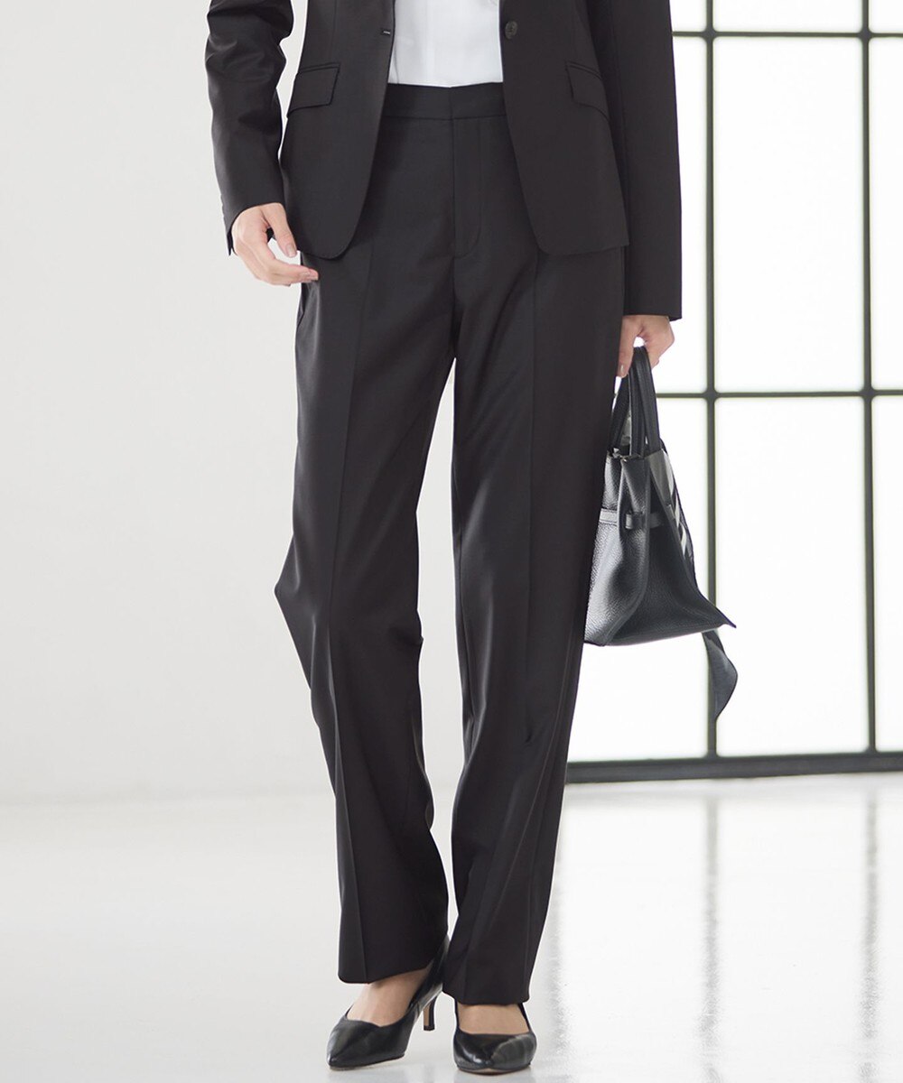 【オンワード】 23区>パンツ 【先行予約/セットアップ着用】ファインネスウール テーパード パンツ ブラック 42 レディース