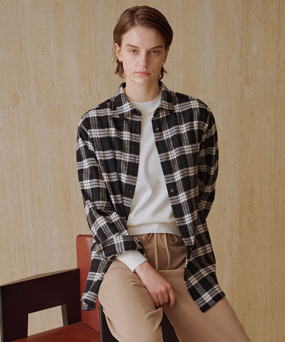 【オンワード】 J.PRESS LADIES S(小さいサイズ)>トップス コットン起毛タータンチェック シャツ ブラウス ブラック×オフチェック P5 レディース 【オンワード】 J.PRESS LADIES S(小さいサイズ)>トップス コットン起毛タータンチェック シャツ ブラウス ブラック×オフチェック P5 レディース