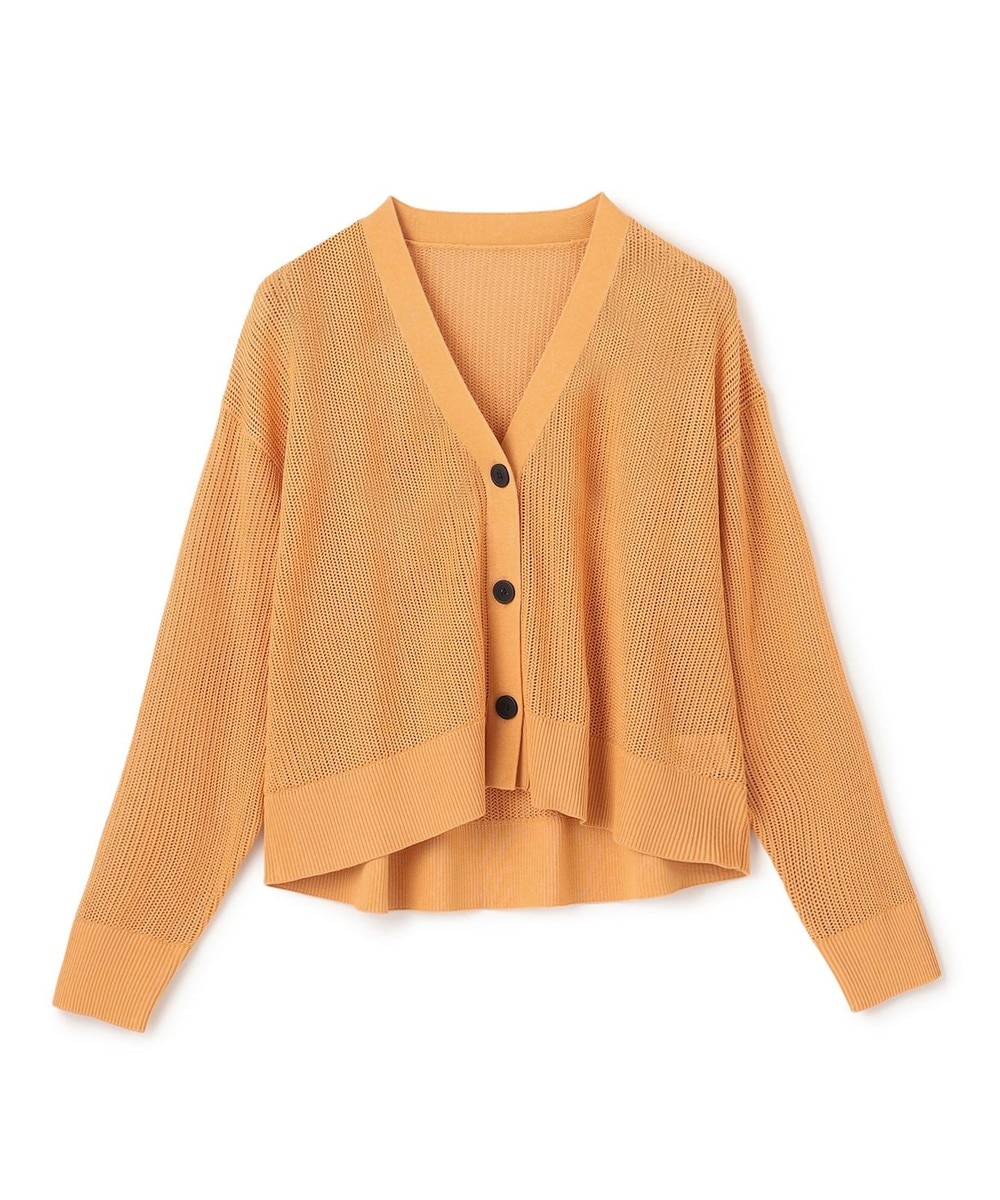 【オンワード】 UNFILO>トップス メッシュニット カーディガン マリーゴールド M レディース 【オンワード】 UNFILO>トップス メッシュニット カーディガン マリーゴールド M レディース