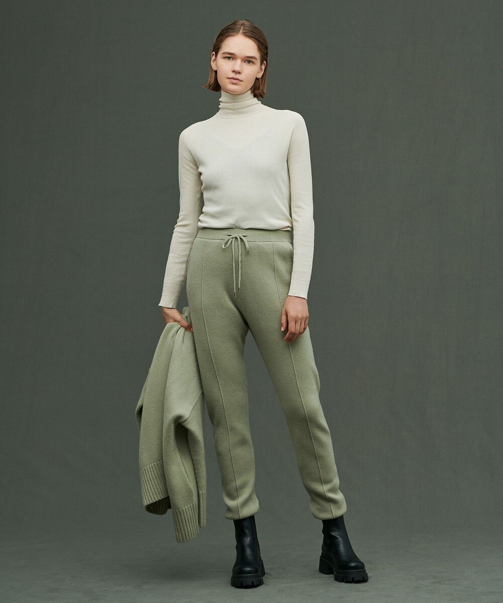 【オンワード】 uncrave>パンツ メリノウール ニットパンツ グレージュ 2 レディース 【送料無料】