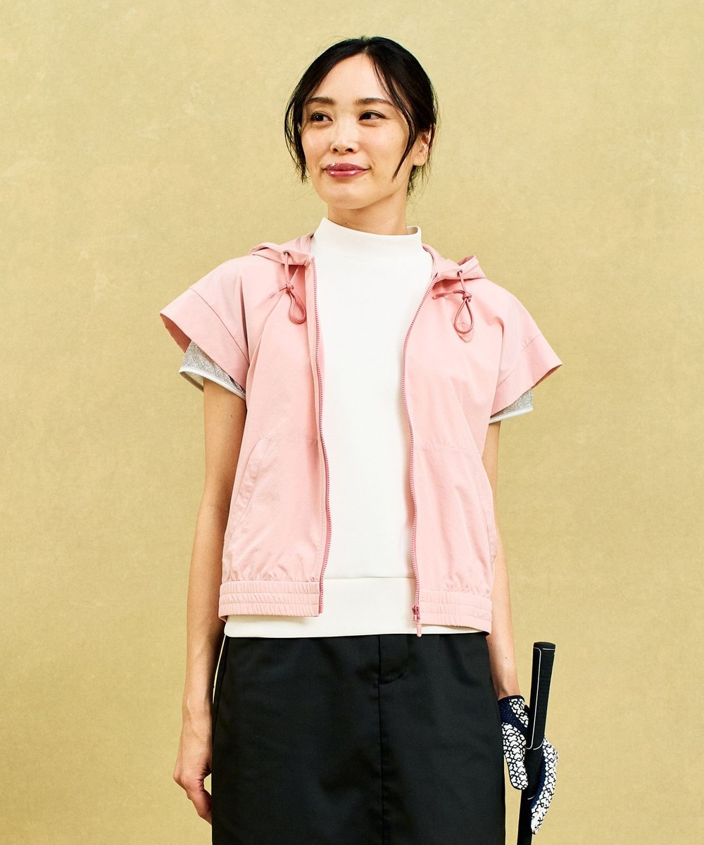 【オンワード】 23区GOLF>ジャケット/アウター 【WOMEN】シアーストレッチ ショート丈フードベスト ピンク 0 レディース 【オンワード】 23区GOLF>ジャケット/アウター 【WOMEN】シアーストレッチ ショート丈フードベスト ピンク 0 レディース