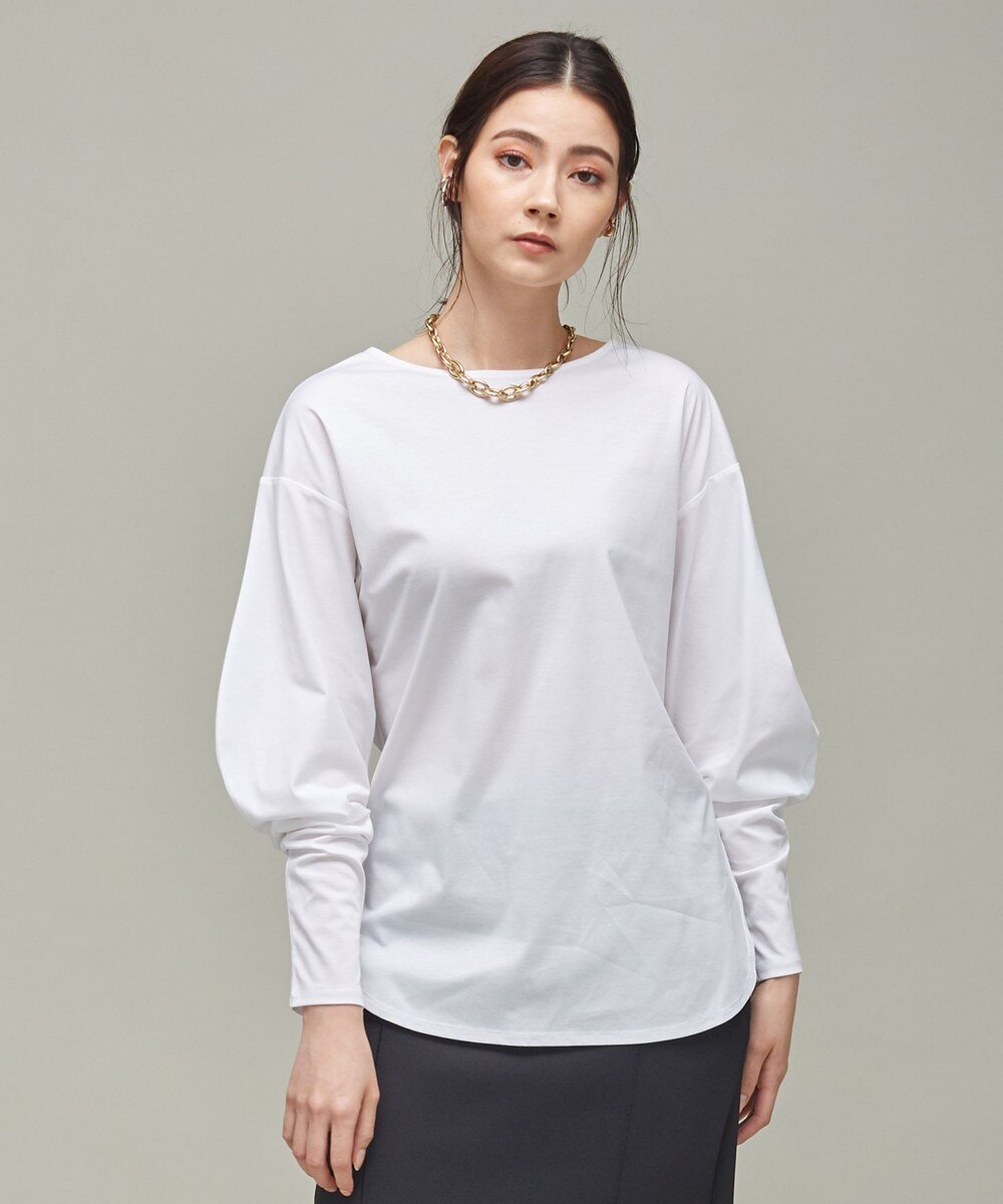 【オンワード】 ICB L>トップス 【洗える】 リバーストレッチジャージー プルオーバー ブラック L レディース 【送料無料】