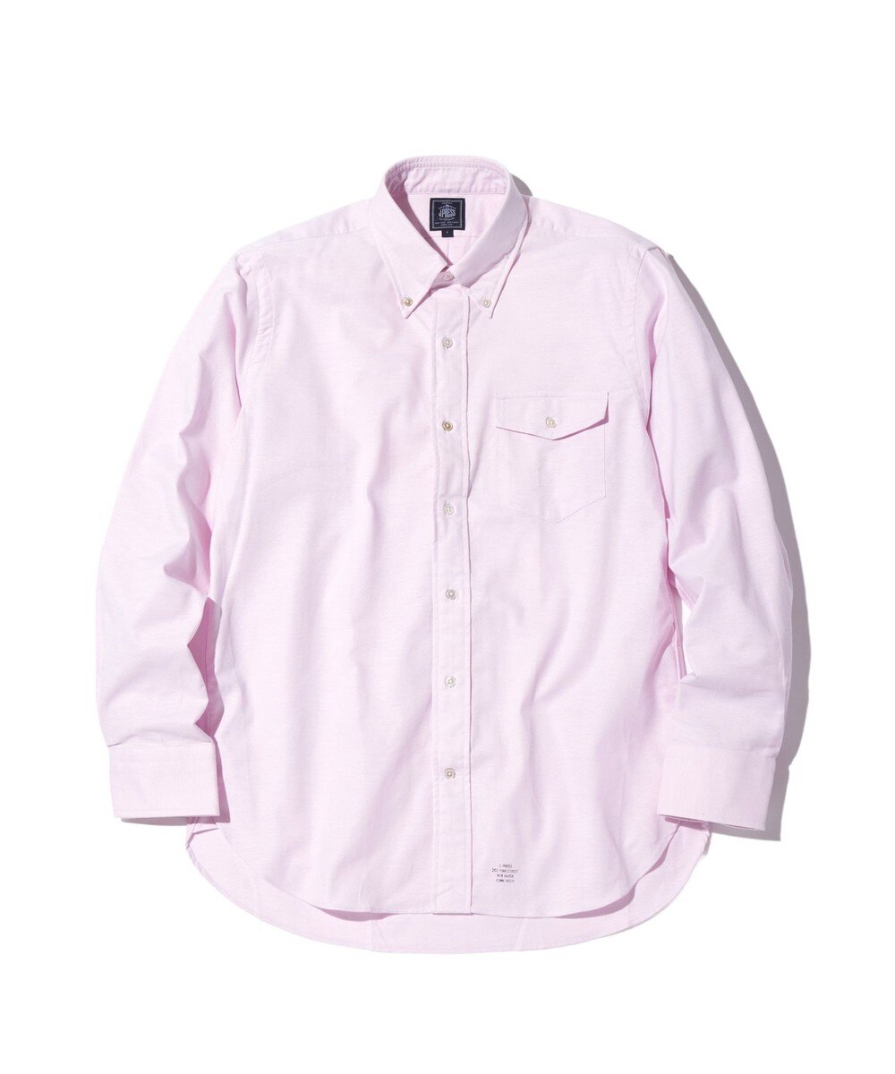【オンワード】 J.PRESS MEN>トップス 【定番 / 不変の品格】アービング シャツ / ボタンダウン ピンク S メンズ