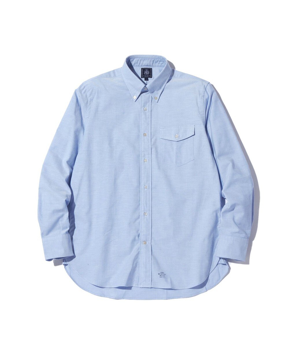 【オンワード】 J.PRESS MEN>トップス 【定番 / 不変の品格】アービング シャツ / ボタンダウン サックスブルー M メンズ