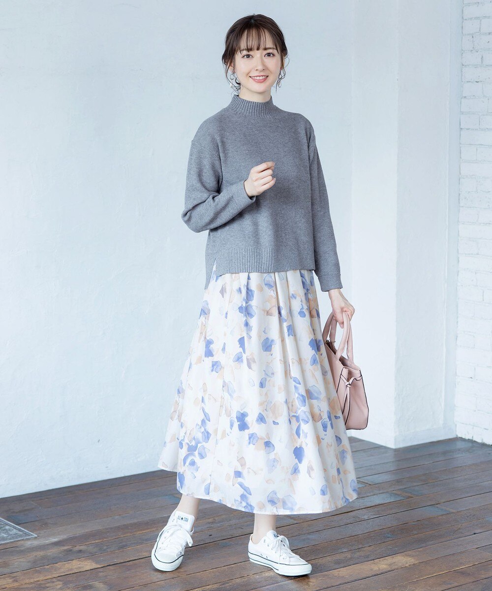 【SET UP】幅広いアイテムと相性抜群のニットトップスと女性らしさ溢れるスカートセット