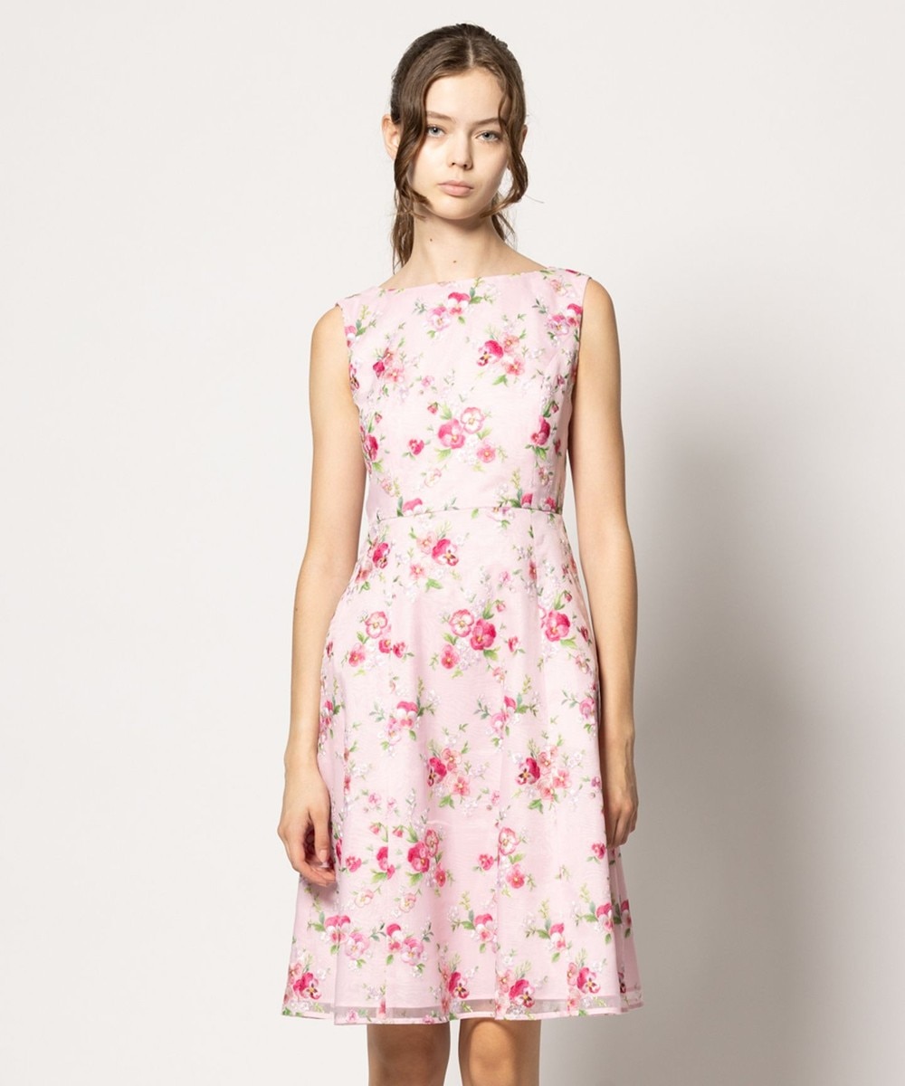 【オンワード】 TOCCA>ワンピース 【洗える】WINTER PANSY ドレス ピンク 2 レディース 【オンワード】 TOCCA>ワンピース 【洗える】WINTER PANSY ドレス ピンク 2 レディース