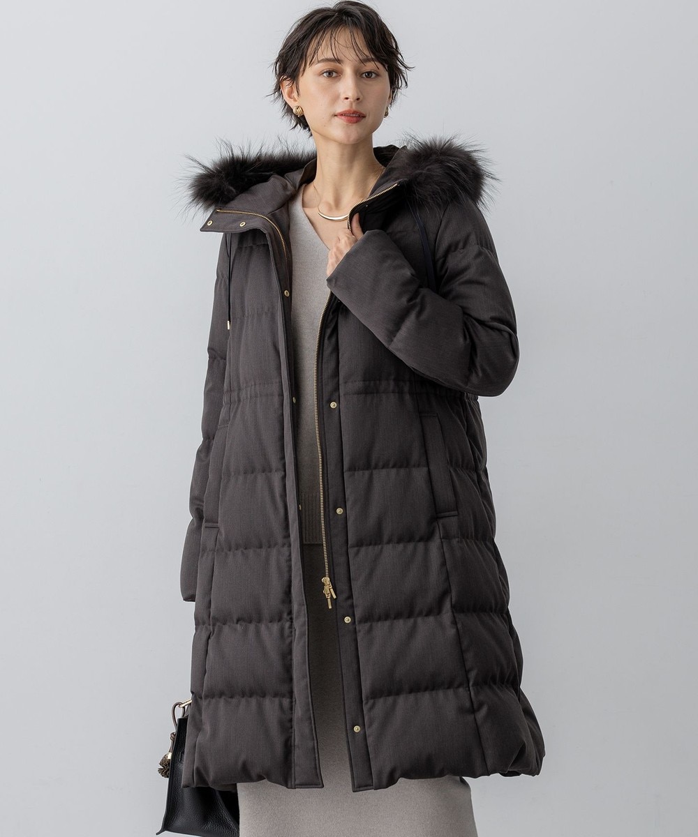 【オンワード】 23区>ジャケット/アウター 【撥水加工】ブライトウール ロングダウンコート ブラウン 38 レディース 【オンワード】 23区>ジャケット/アウター 【撥水加工】ブライトウール ロングダウンコート ブラウン 38 レディース