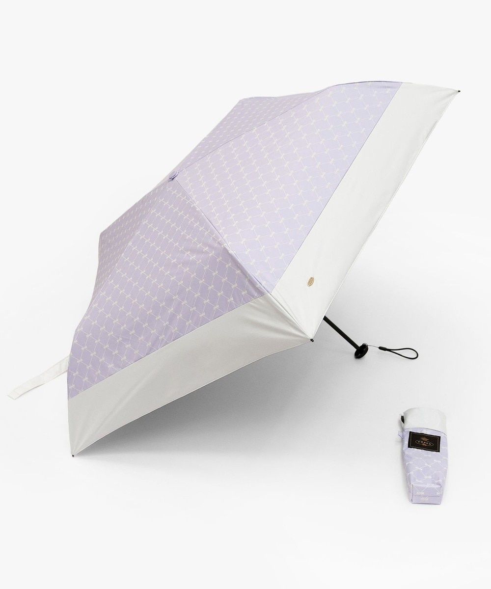 【オンワード】 TOCCA>ファッション雑貨 【晴雨兼用・UVカット率(紫外線遮蔽率)99.9%以上・遮光率99.9%以上・防水】CHECKER RIBBON LIGHT UMBRELLA 超軽量折り畳み傘 ライラック F レディース 【オンワード】 TOCCA>ファッション雑貨 【晴雨兼用・UVカット率(紫外線遮蔽率)99.9%以上・遮光率99.9%以上・防水】CHECKER RIBBON LIGHT UMBRELLA 超軽量折り畳み傘 ライラック F レディース