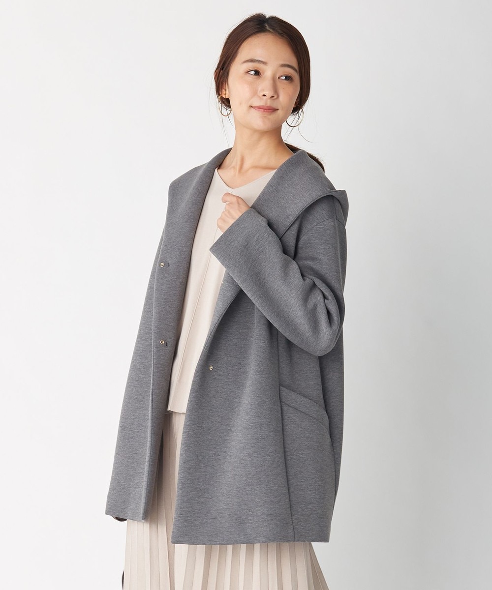 【オンワード】 J.PRESS LADIES L>ジャケット/アウター 【洗える】フーデッドダンボール アウター ベージュ T15 レディース 【送料無料】