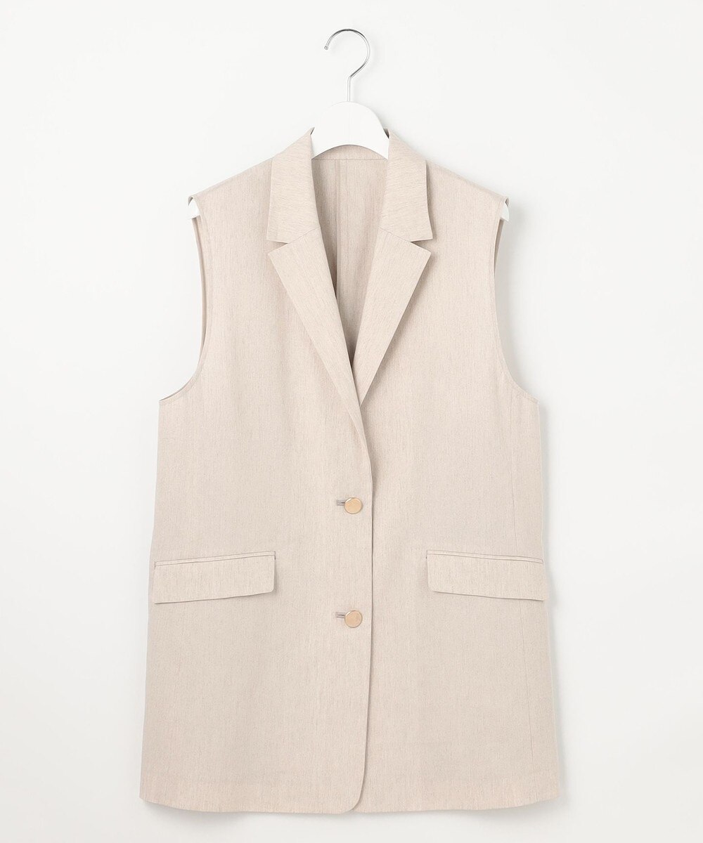 【オンワード】 自由区>トップス 【セットアップ対応・洗える】LIPストレッチテーラード ジレ フラックス 40 レディース