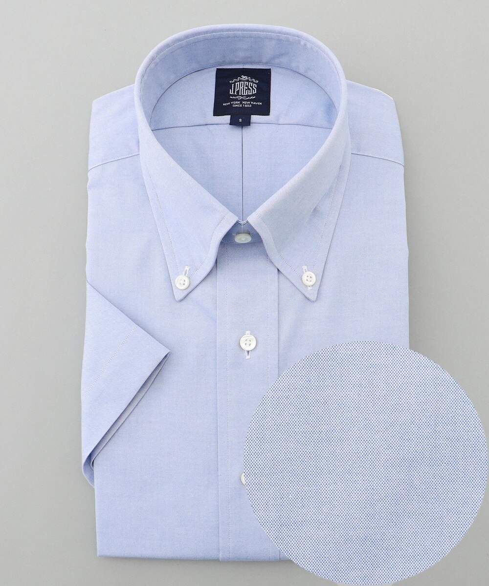 【オンワード】 J.PRESS MEN>トップス 【PREMIUM PLEATS / 形態安定】ピンオックス 半袖シャツ / B.D. ダルブルー L メンズ 【オンワード】 J.PRESS MEN>トップス 【PREMIUM PLEATS / 形態安定】ピンオックス 半袖シャツ / B.D. ダルブルー L メンズ