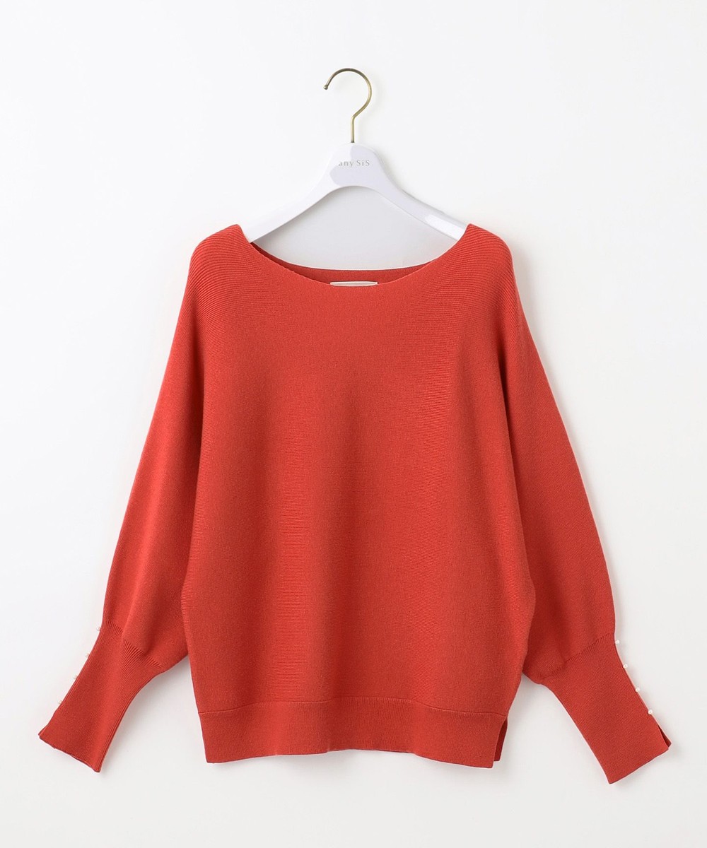 【オンワード】 ANY SIS>トップス 【洗える・セットアップ可】アンチピリングドルマン畔 ニット オレンジ 2 レディース 【オンワード】 ANY SIS>トップス 【洗える・セットアップ可】アンチピリングドルマン畔 ニット オレンジ 2 レディース