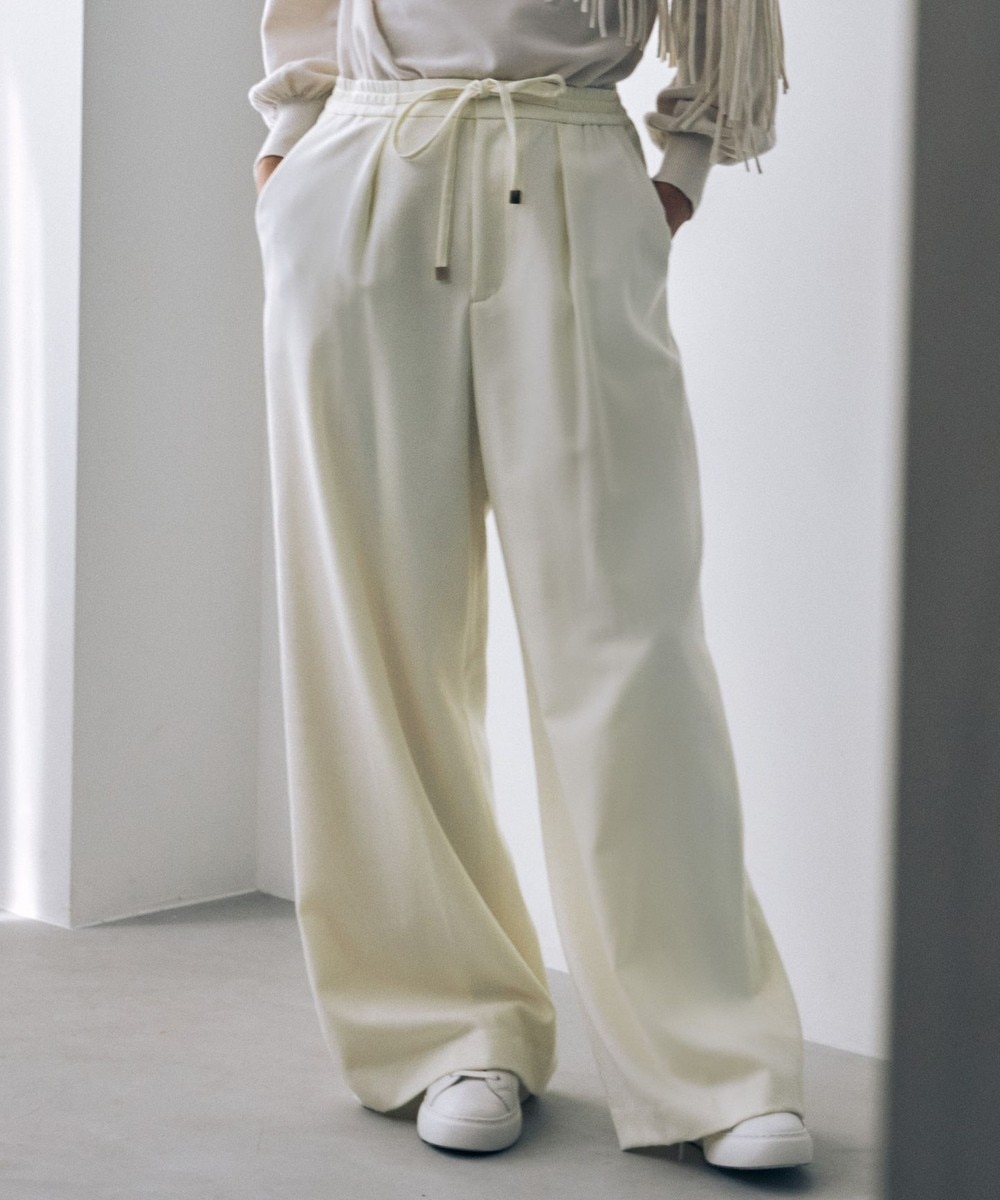 【オンワード】 自由区 L(大きいサイズ)>パンツ ウールサキソニーワイド パンツ アイボリー 44 レディース 【オンワード】 自由区 L(大きいサイズ)>パンツ ウールサキソニーワイド パンツ アイボリー 44 レディース