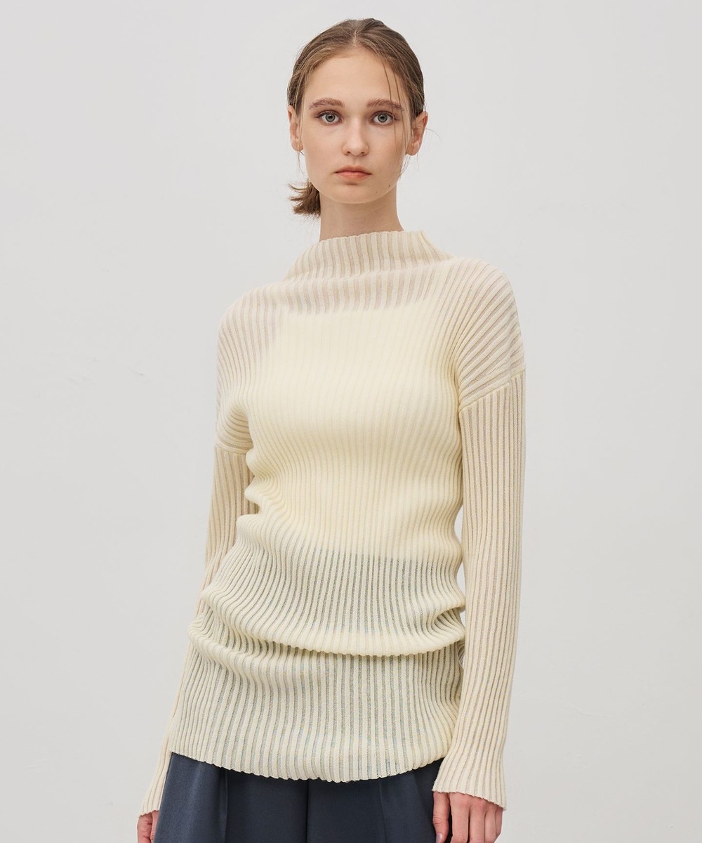 【オンワード】 uncrave>トップス 【手洗い可】シアーストライプニット タートルトップス オフ F レディース 【オンワード】 uncrave>トップス 【手洗い可】シアーストライプニット タートルトップス オフ F レディース