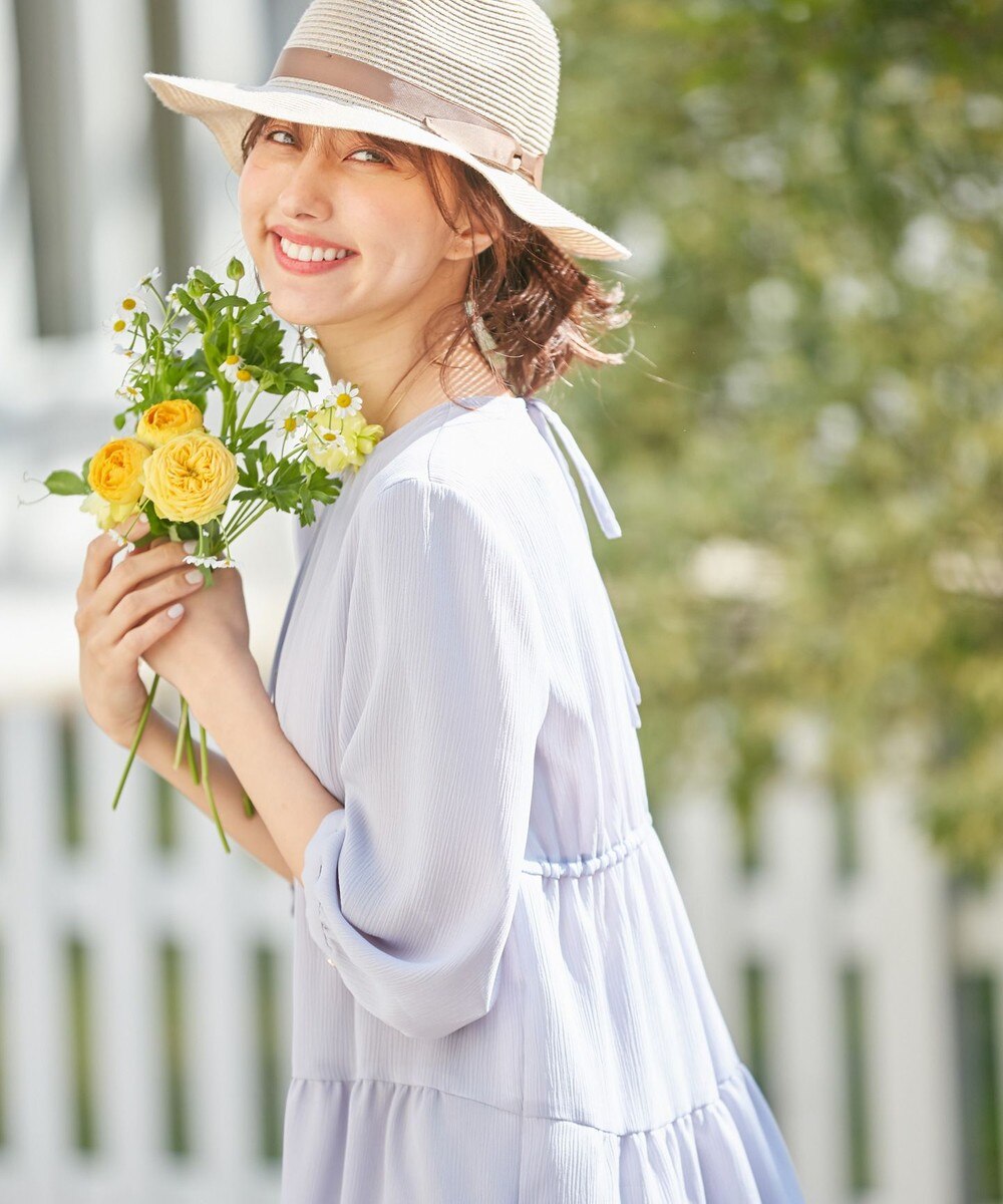 【オンワード】 any SiS L>トップス 【洗える】ティアードギャザー ブラウス ベージュ 4 レディース 【送料無料】