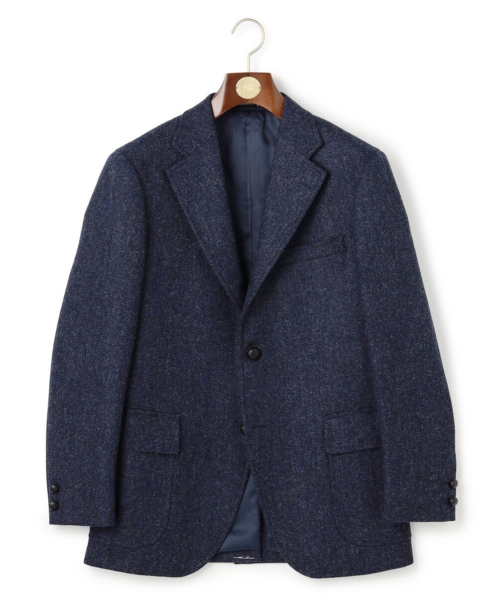 【オンワード】 J.PRESS MEN>ジャケット/アウター 【WEB・一部店舗限定】ブリティッシュツイード ジャケット ネイビー AB4 メンズ