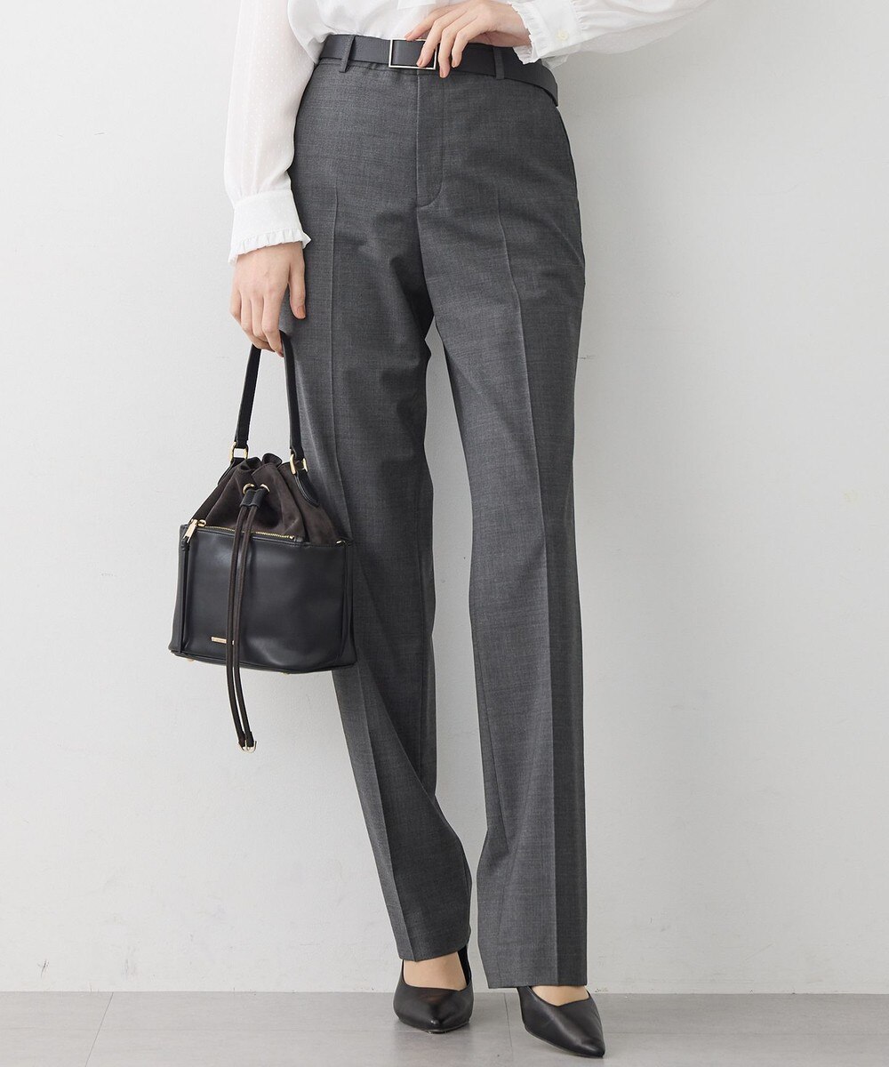 【オンワード】 23区>パンツ 【先行予約/セットアップ着用】ファインネスウール テーパード パンツ グレー 36 レディース