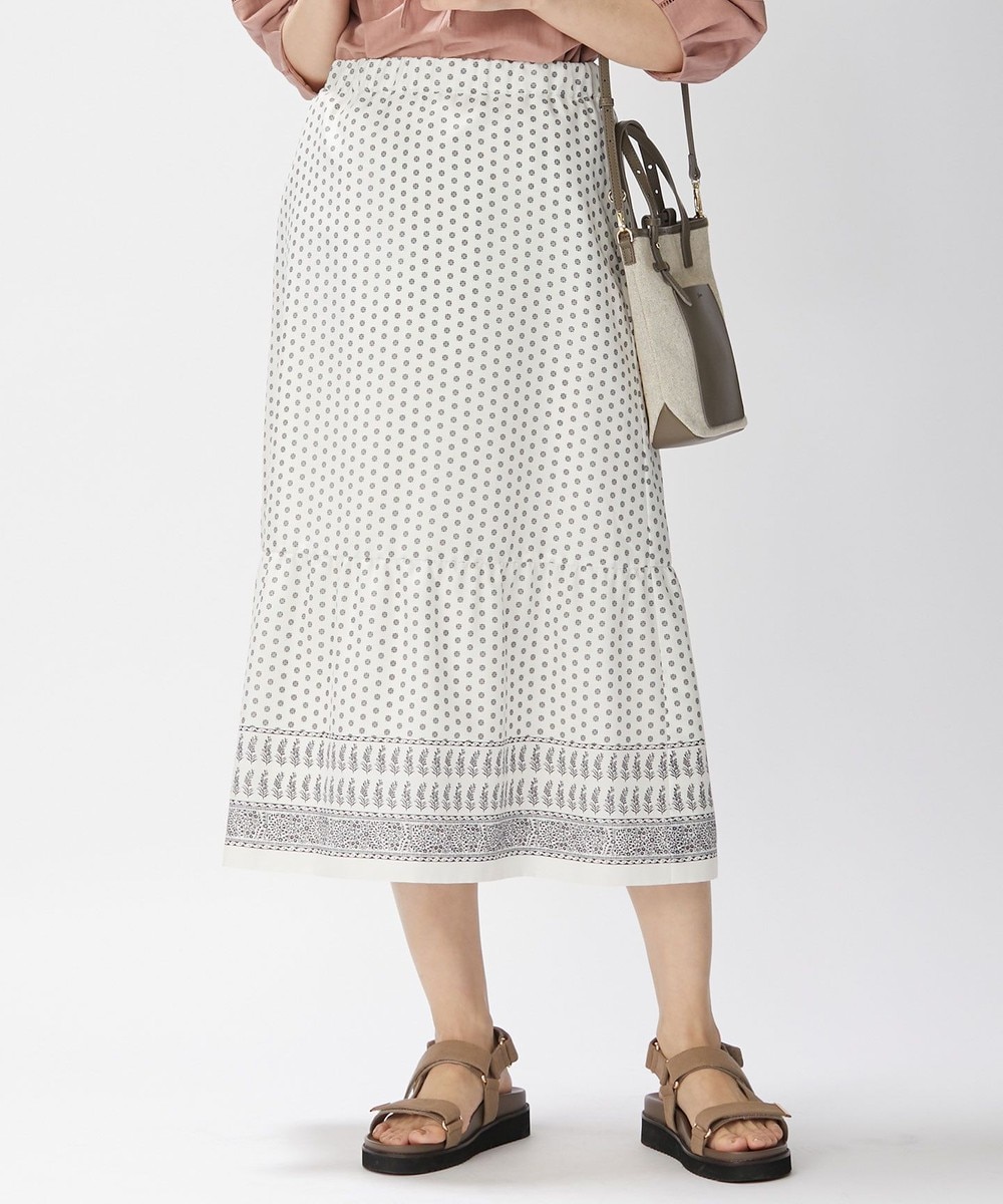 【オンワード】 J.PRESS LADIES>スカート 【洗える】P/スパンローンパネルフラワープリント スカート ホワイト 9 レディース 【オンワード】 J.PRESS LADIES>スカート 【洗える】P/スパンローンパネルフラワープリント スカート ホワイト 9 レディース