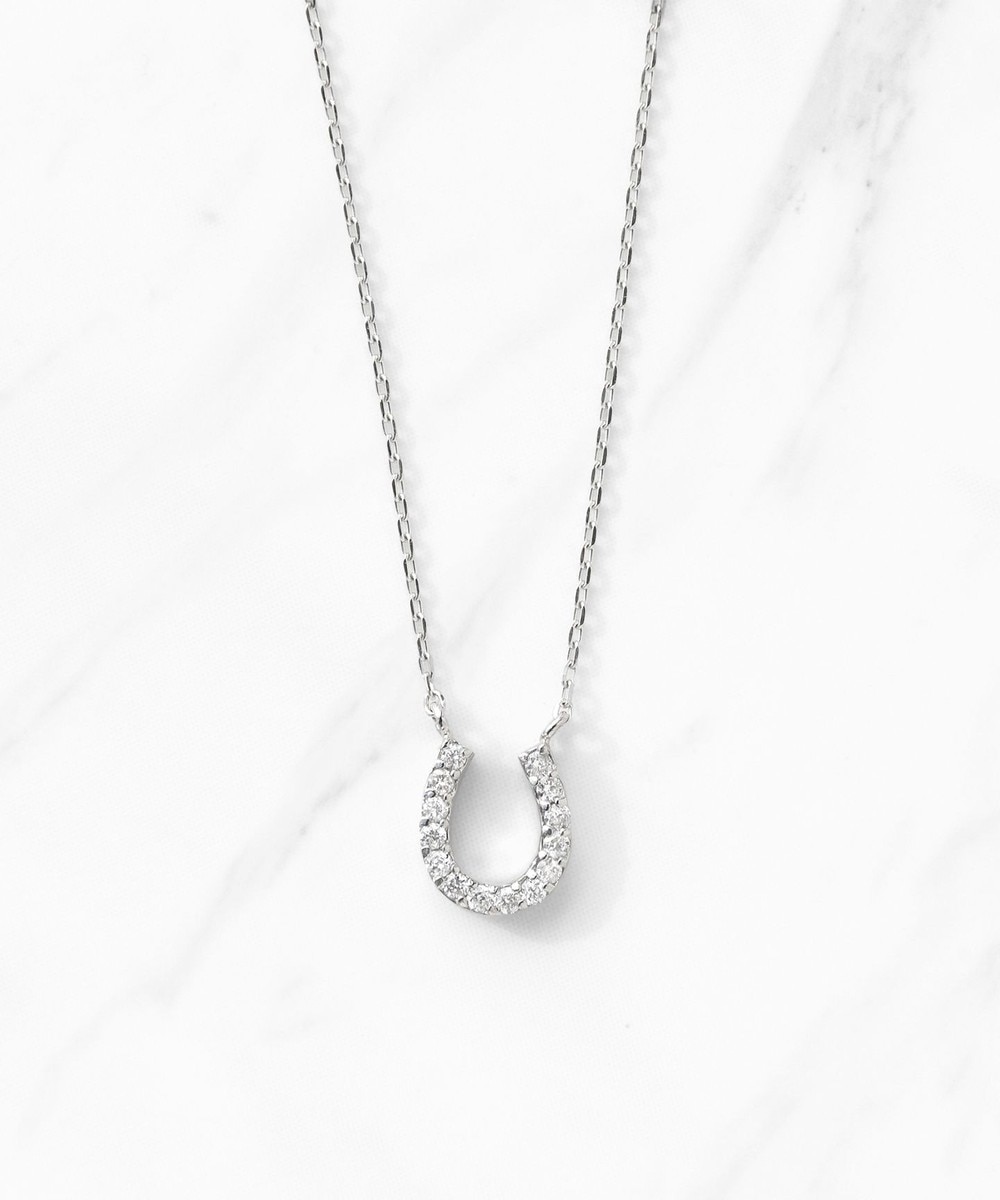 【オンワード】 TOCCA>アクセサリー 【WEB限定】DIAMOND HORSESHOE PLATINUM NECKLACE プラチナ ダイヤモンド ネックレス プラチナ F レディース