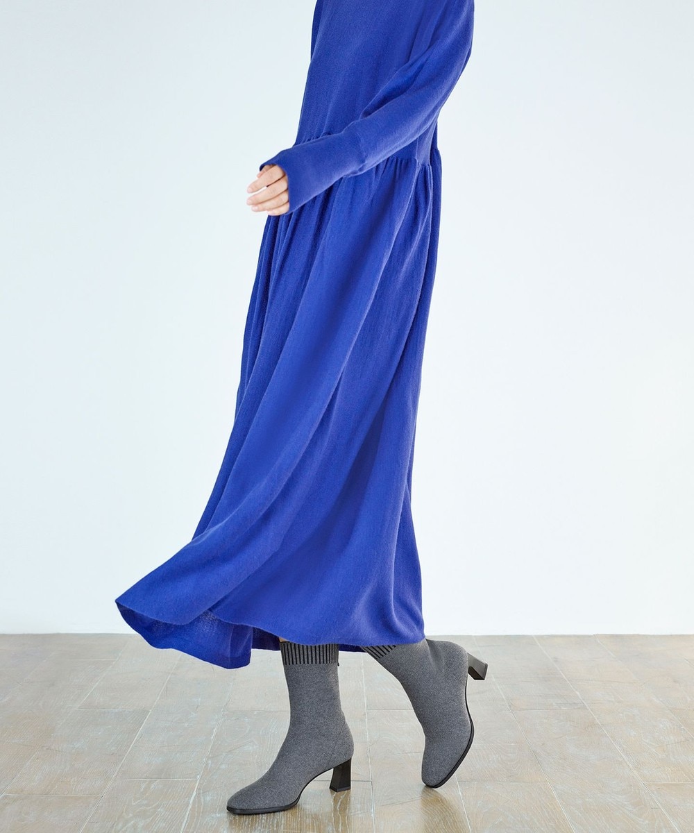 【オンワード】 UNFILO>ワンピース 【洗える】ハイネックギャザーワンピース ブルー S レディース 【オンワード】 UNFILO>ワンピース 【洗える】ハイネックギャザーワンピース ブルー S レディース