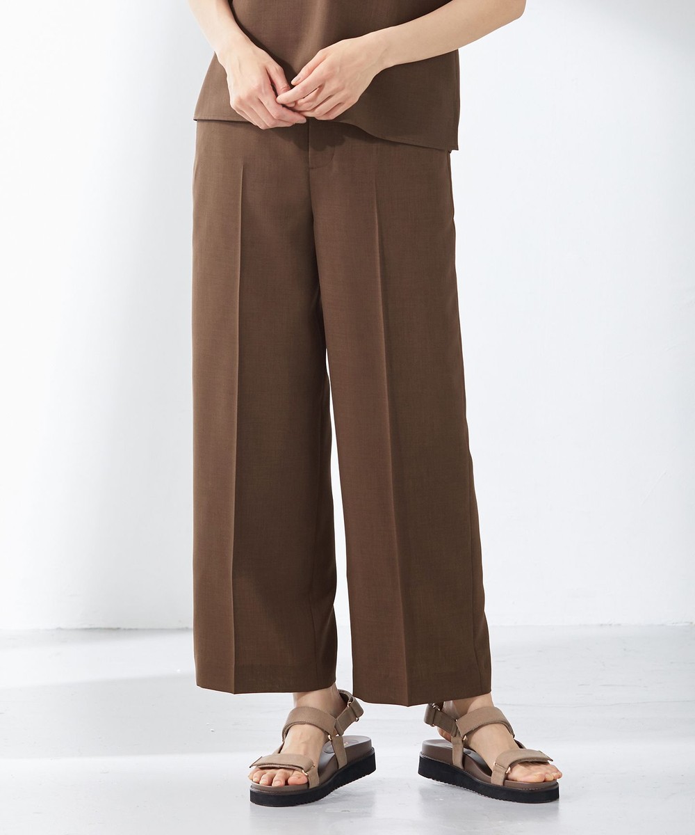 【オンワード】 J.PRESS LADIES>パンツ 【洗える・接触冷感】マルソースパンボイル パンツ ブラウン 9 レディース 【オンワード】 J.PRESS LADIES>パンツ 【洗える・接触冷感】マルソースパンボイル パンツ ブラウン 9 レディース
