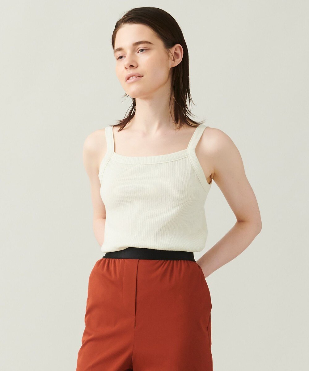 【オンワード】 JOSEPH>トップス 【洗える】スラブリブジャージ キャミソール ブラウン M レディース 【送料無料】