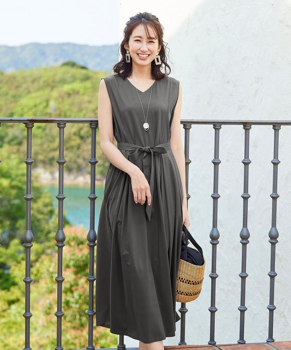 【洗える】ストレスフリーで着用できるカットソーマキシワンピース