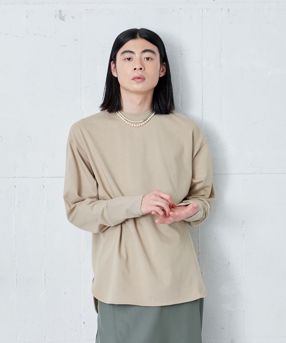 【オンワード】 ONWARD Design Diversity>トップス 【IIQUAL】ラウンドボトム ロングスリーブ Tシャツ ベージュ 3 レディース 【送料無料】