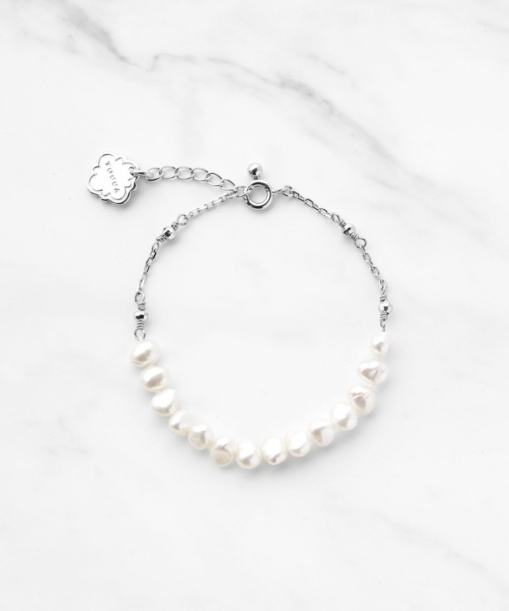 【オンワード】 TOCCA>アクセサリー BAROQUE PEARL BRACELET 淡水バロックパール ブレスレット シルバー F レディース