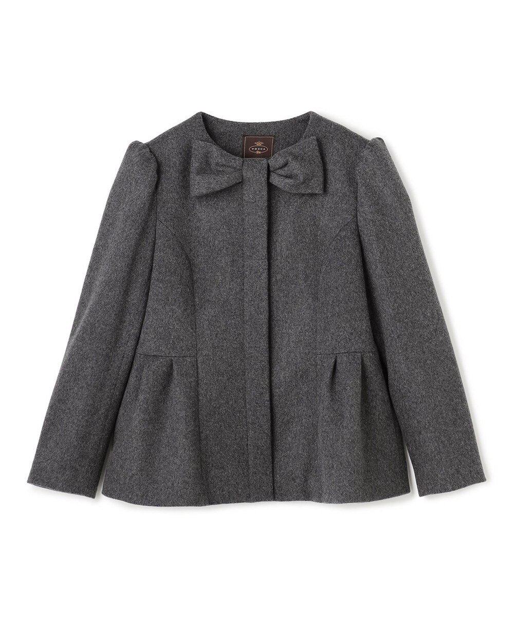 【オンワード】 TOCCA>ジャケット/アウター 【消臭】IN ROMANCE SHORT ショートコート グレー 4 レディース