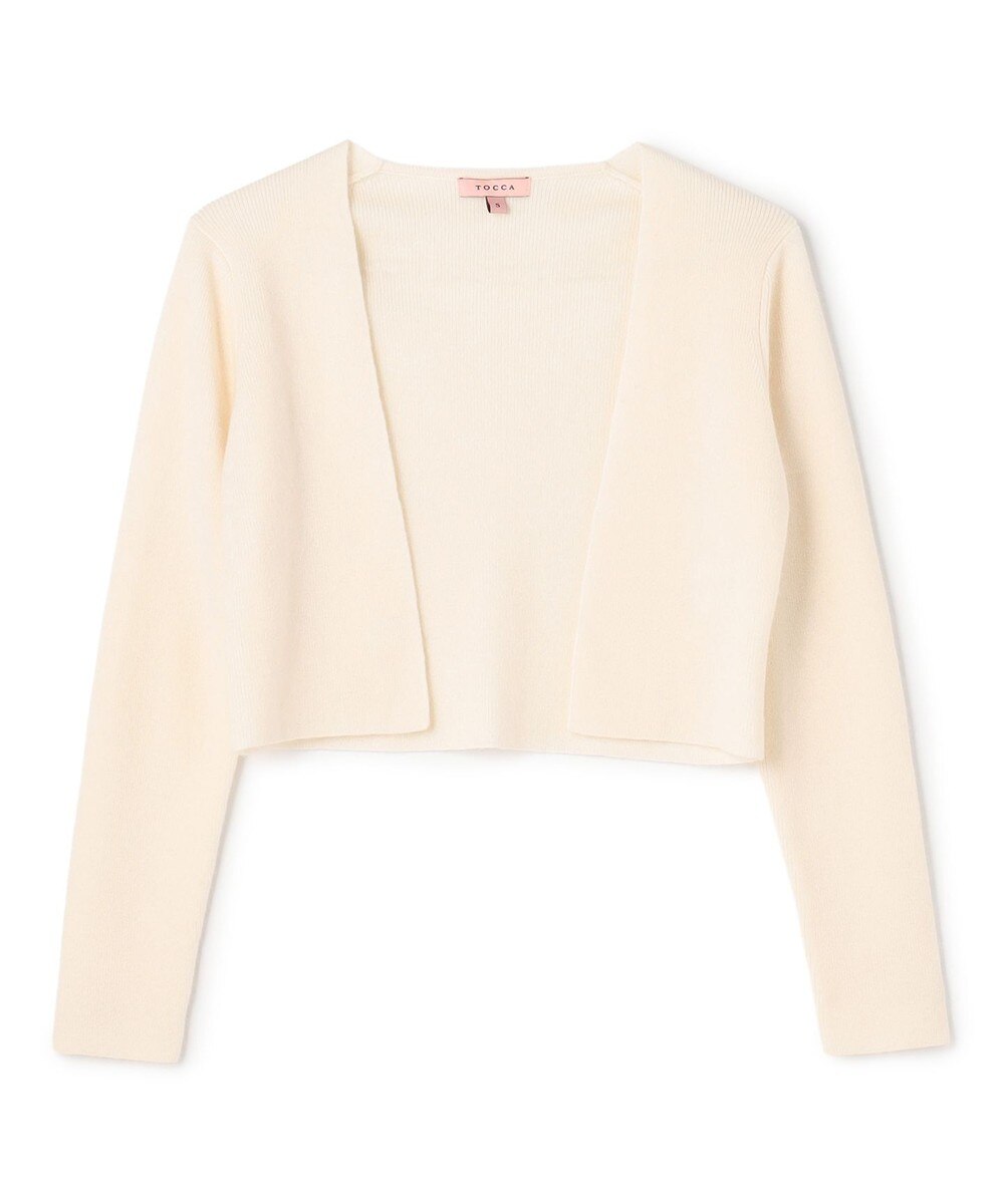 【オンワード】 TOCCA>トップス 【洗える】CASHMERE ボレロ アイボリー M レディース