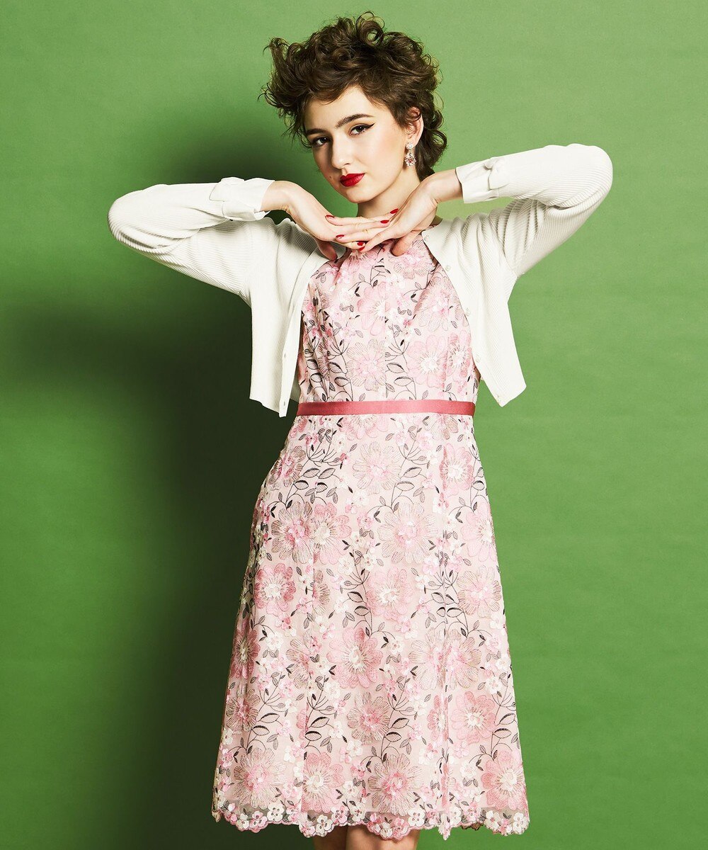 【オンワード】 TOCCA>ワンピース 【洗える!】CHIARA ドレス ピンク 0 レディース 【送料無料】