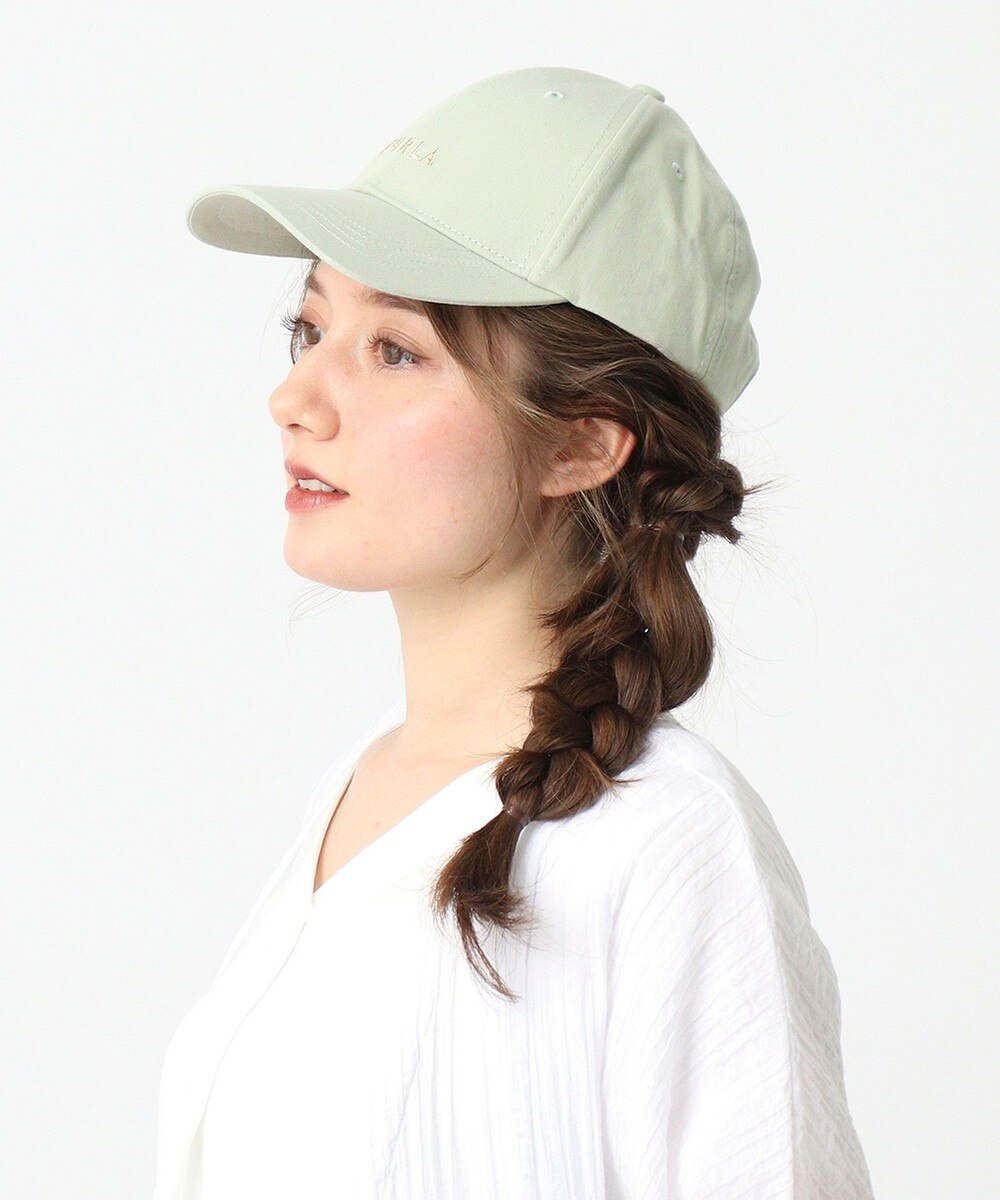 MOONBAT>帽子 FURLA(フルラ) フロントロゴ刺繍キャップ UV ミントグリーン F レディース 【送料無料】