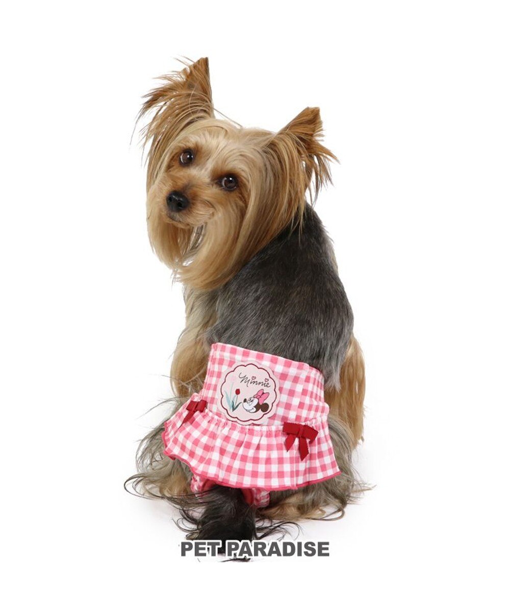 PET PARADISE>ペットグッズ 犬の服 犬 ディズニー ミニーマウス サニタリーパンツ 【小型犬】 フリル ピンク（淡） ３Ｓ