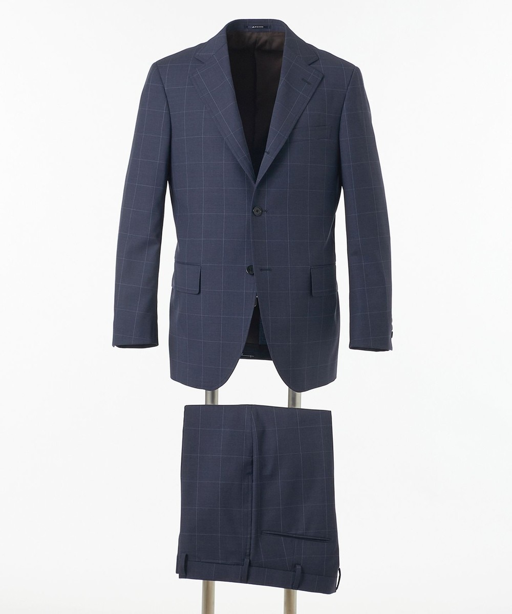 【オンワード】 J.PRESS MEN>スーツ/ネクタイ 【WEB・一部店舗限定】ウィンドーペーン スーツ ダルブルー AB5 メンズ 【オンワード】 J.PRESS MEN>スーツ/ネクタイ 【WEB・一部店舗限定】ウィンドーペーン スーツ ダルブルー AB5 メンズ