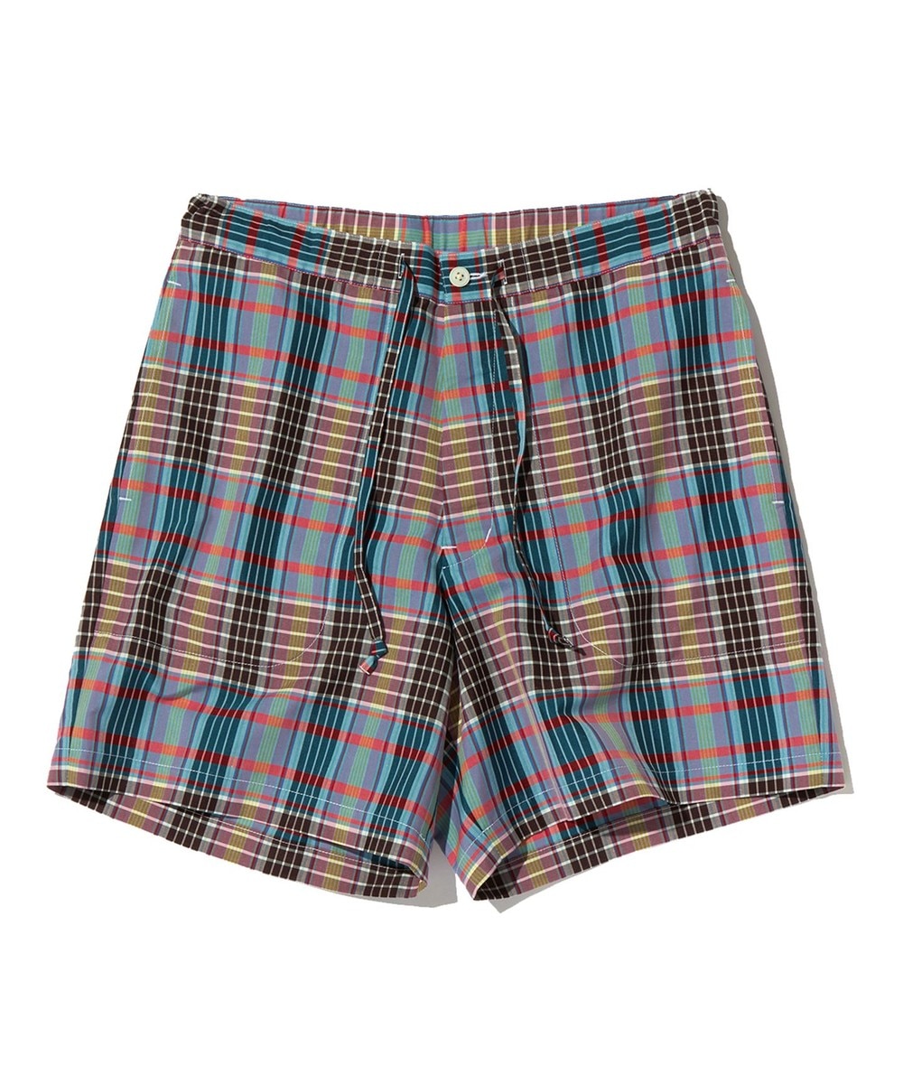 【オンワード】 J.PRESS MEN>パンツ 【J.PRESS ORIGINALS】T/C EASY SHORTS PLAID ダルブルー M メンズ 【送料無料】