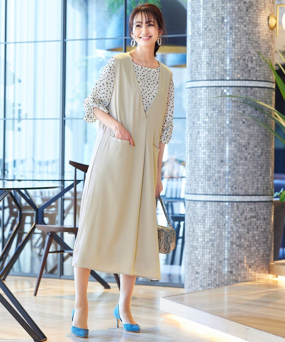 【洗える】体型カバーも叶うストレートジャンパースカート