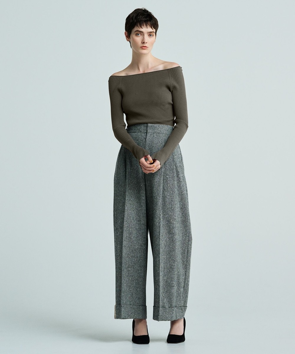 【オンワード】 uncrave>パンツ ネップツイード パンツ(uncrave WHITE) ネップブラック 0 レディース 【オンワード】 uncrave>パンツ ネップツイード パンツ(uncrave WHITE) ネップブラック 0 レディース