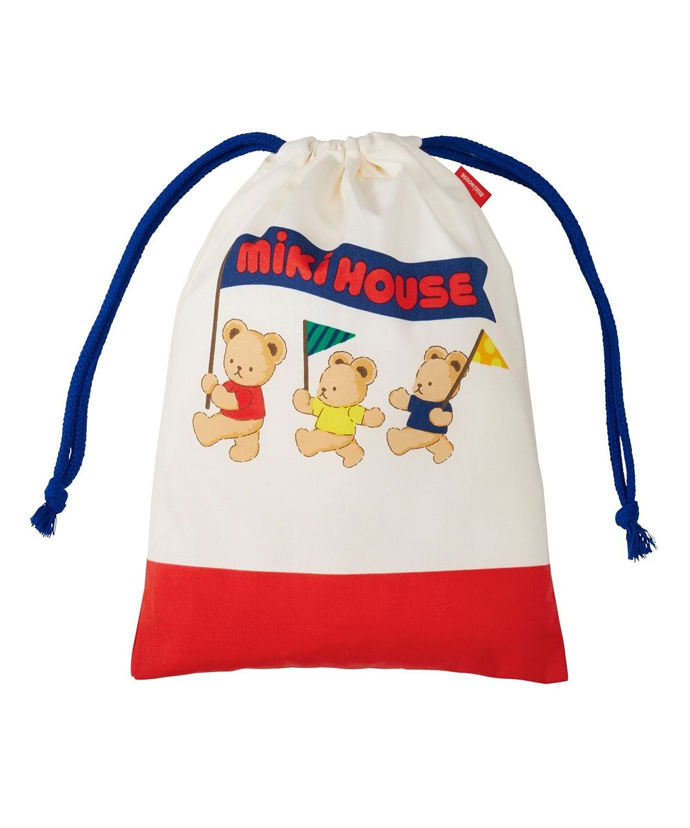 【オンワード】 MIKI HOUSE HOT BISCUITS>財布/小物 【ミキハウス】 ミキハウスベア 巾着袋 赤 サイズなし キッズ